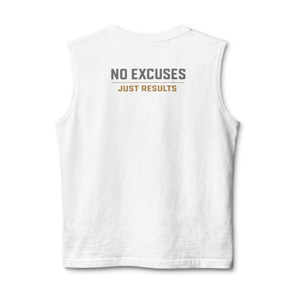 Muscle Tank — "No Excuses, Just Results" Athletic Training Tank Top