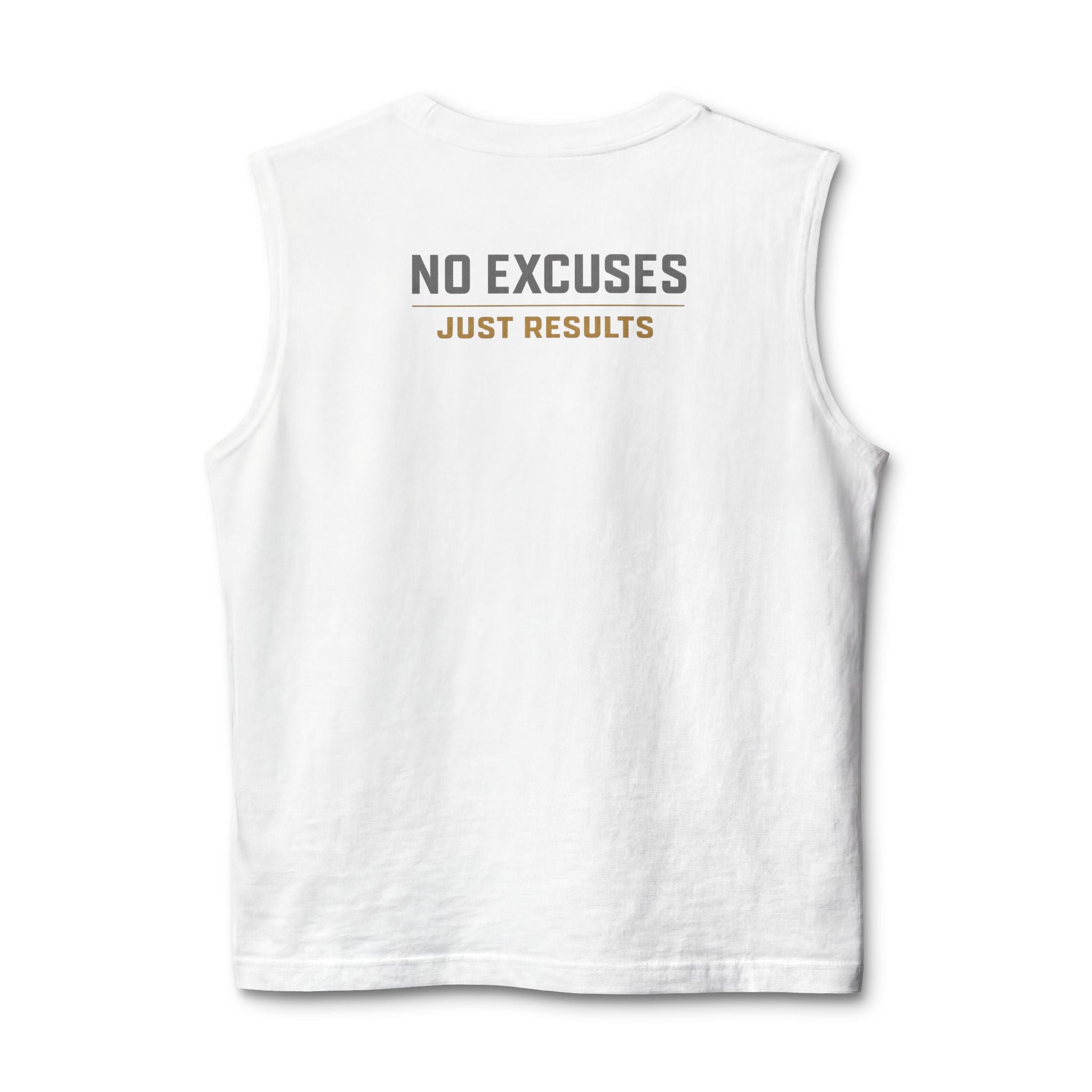 Muscle Tank — "No Excuses, Just Results" Athletic Training Tank Top