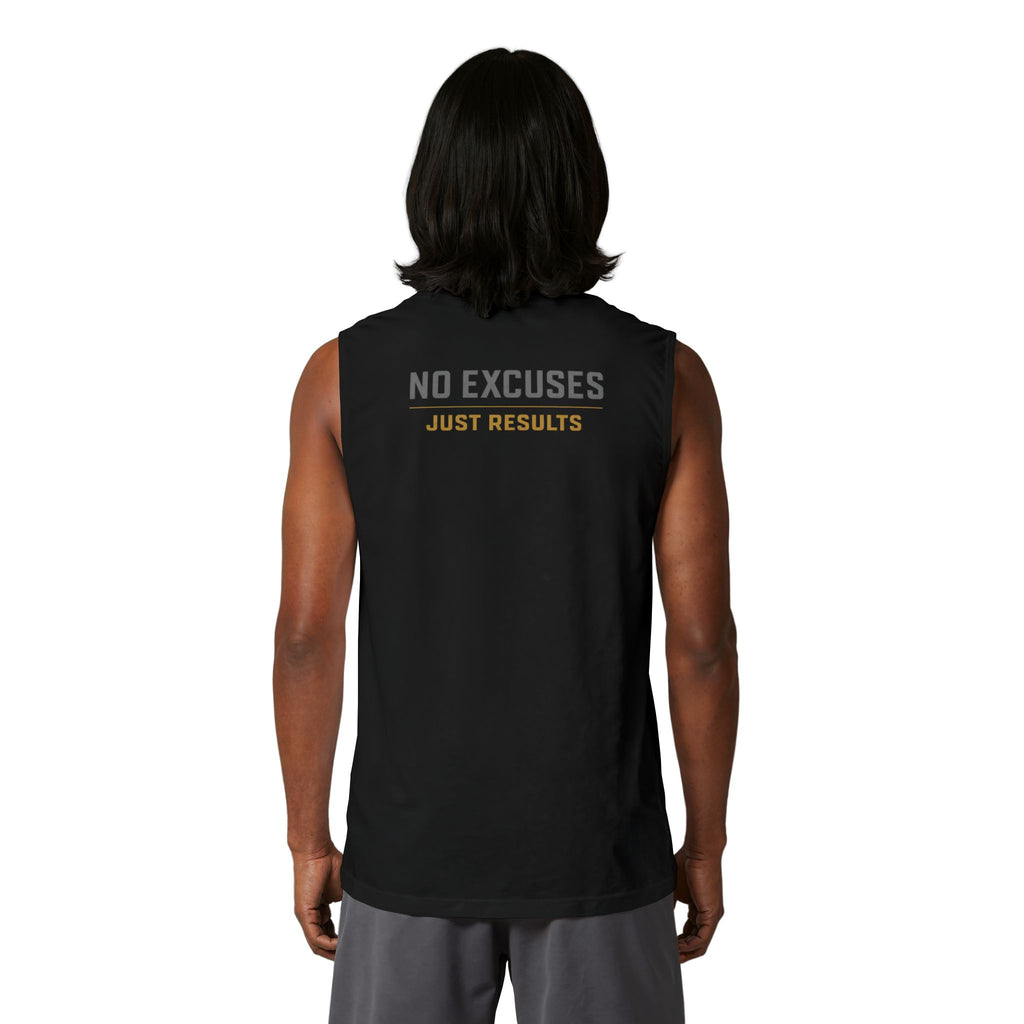 Muscle Tank — "No Excuses, Just Results" Athletic Training Tank Top