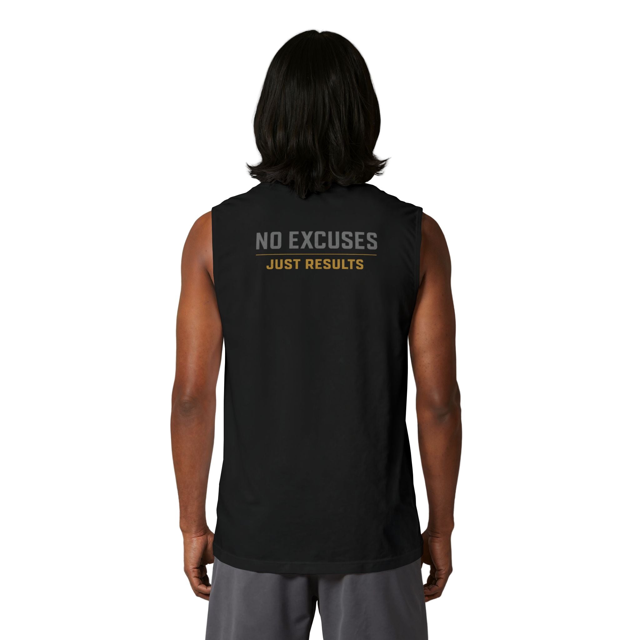 Muscle Tank — "No Excuses, Just Results" Athletic Training Tank Top