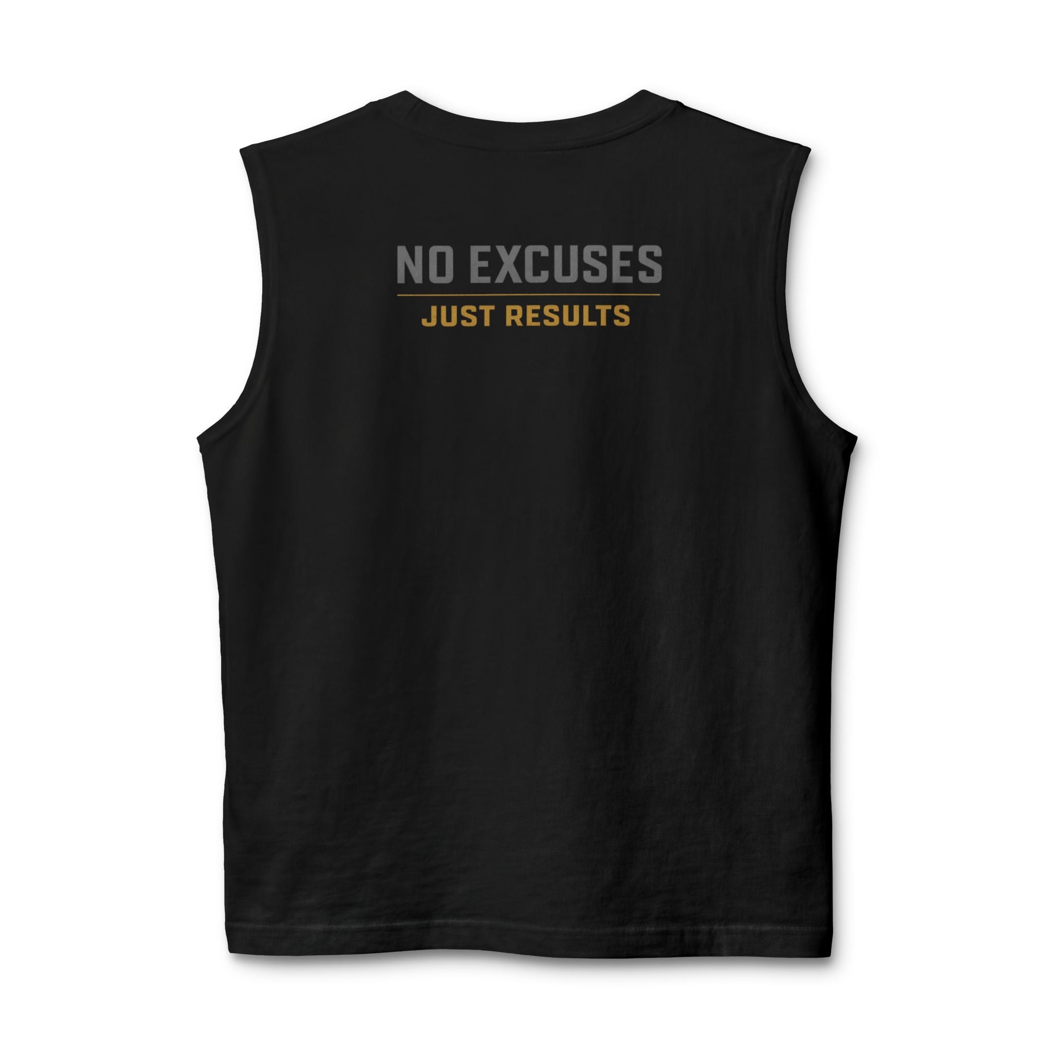 Muscle Tank — "No Excuses, Just Results" Athletic Training Tank Top